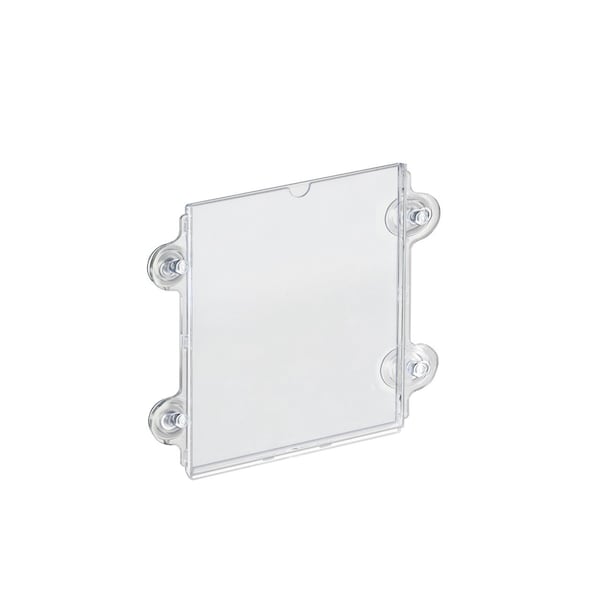 Azar Displays Clear Acrylic Window/Door Sign Holder Frame with Suction Cups 8.5''W x 11''H, 10PK 106614-10PK - main